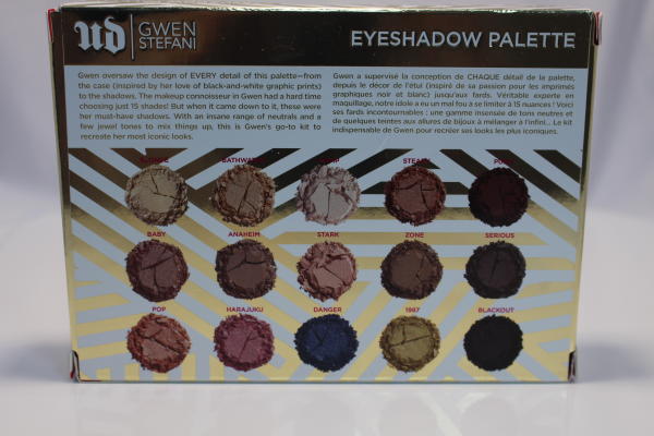 Urban Decay Gwen Stefani Palette