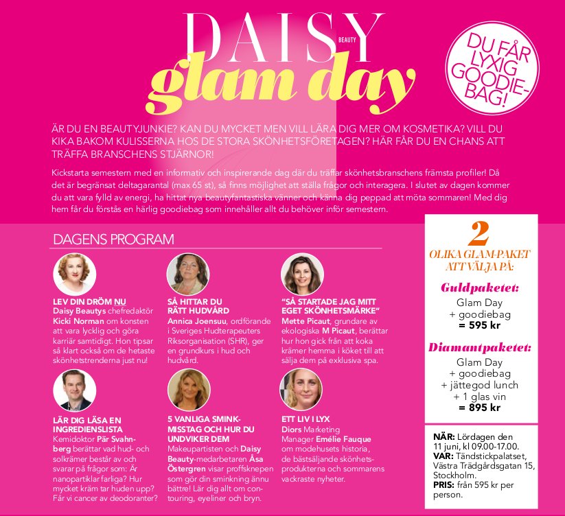 Daisy Beauty Glam Day