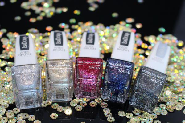 IsaDora Holographic Glitter Nails