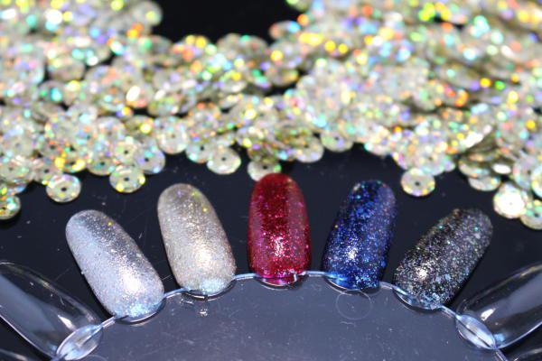 IsaDora Holographic Glitter Nails