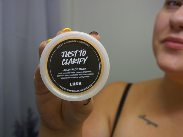 Lush just to clarify jelly face mask