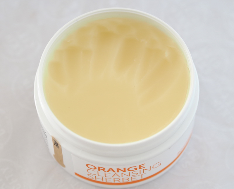 Orange cleansing sherbet