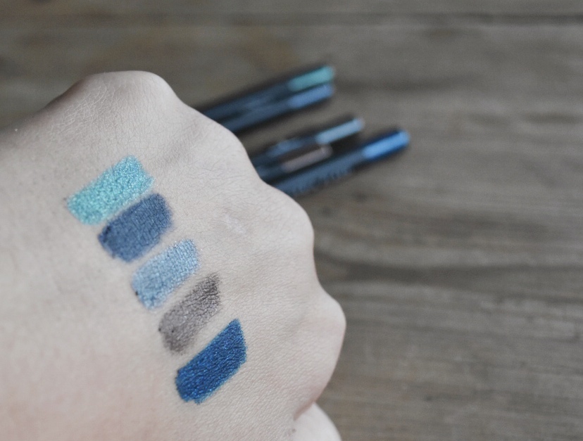 Linda Hallbergs Cosmetics Flash Crayons Midnight Kit swatches