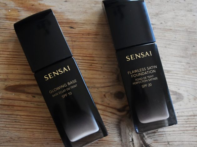 Glowing Base och Flawless Satin Foundation från Sensai