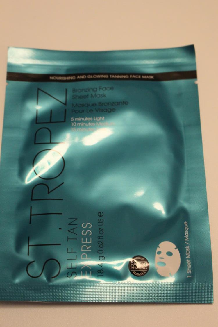 St Tropez Self Tan Express Bronzing Sheet Mask