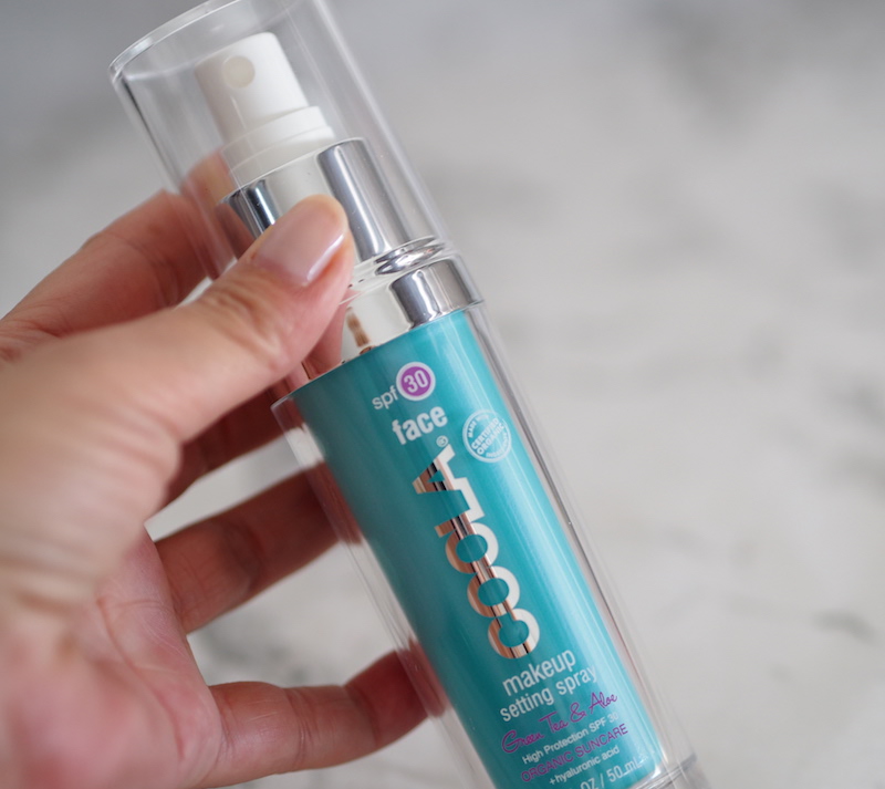 setting spray med SPF