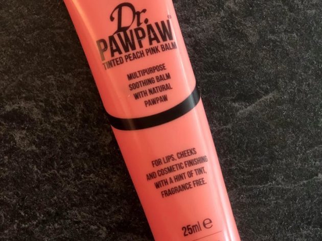 Dr. Paw Paw tinted peach pink balm