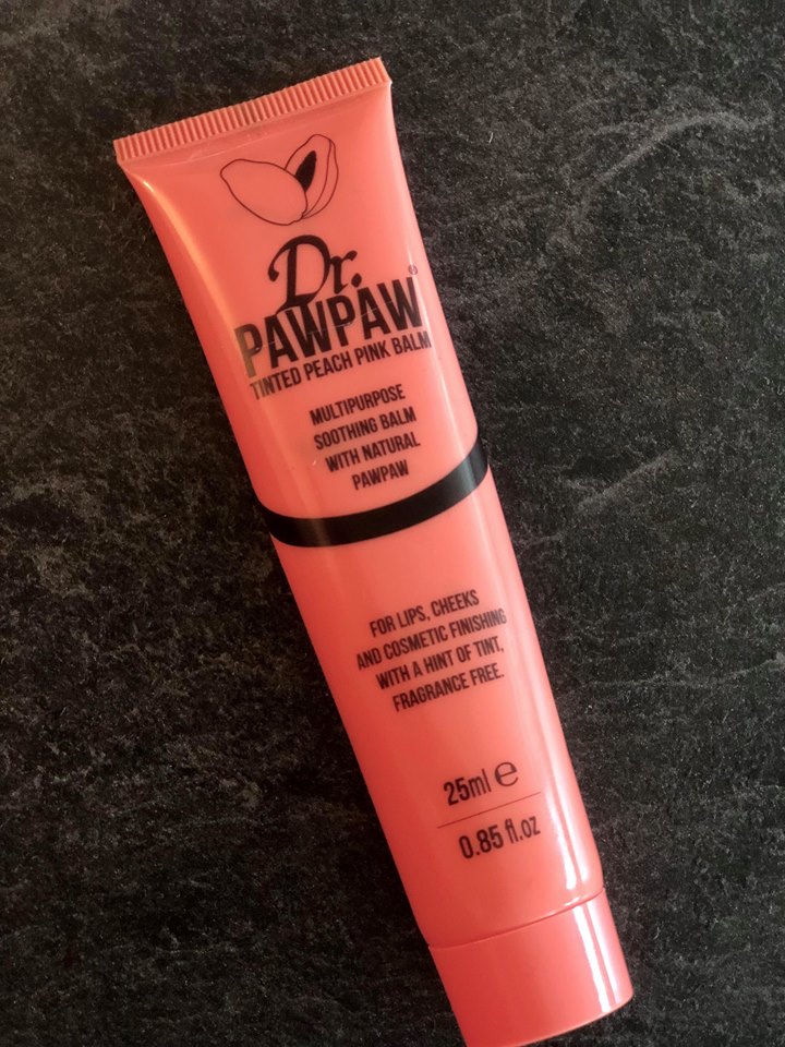 Dr. Paw Paw tinted peach pink balm