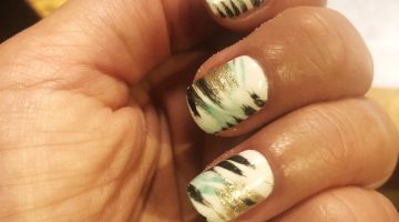 Brushstroke Manicure, nya naglar hos Frida Selkirk