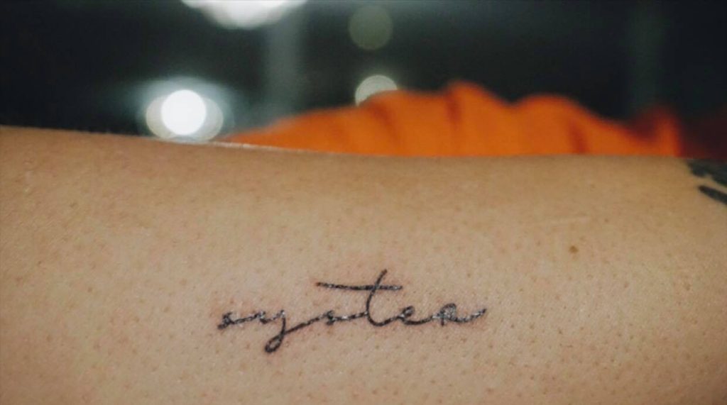 Syster Tatuering Text