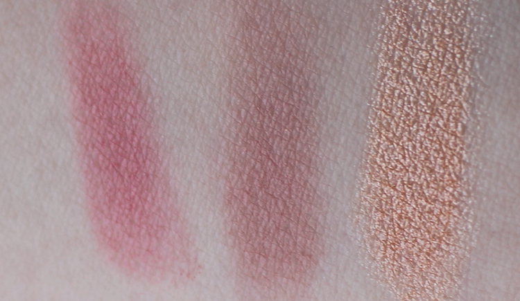 Light up vanity blush palette swatches