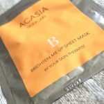 Acasia brighten me up sheet mask