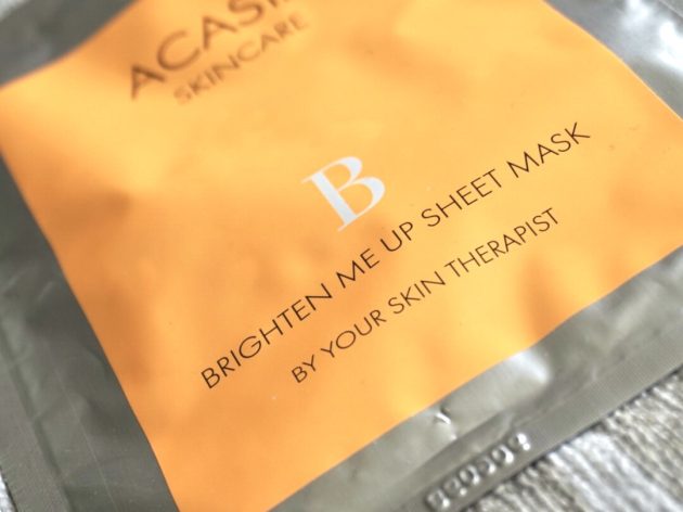 Acasia brighten me up sheet mask