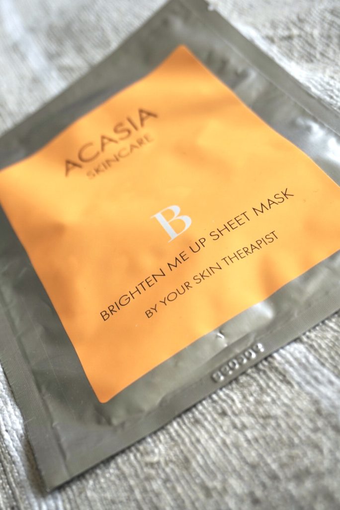 Acasia brighten me up sheet mask 