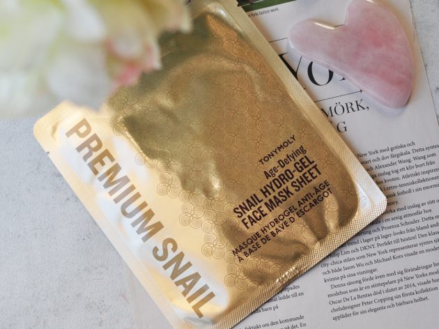 Sheet mask med snigelsekret