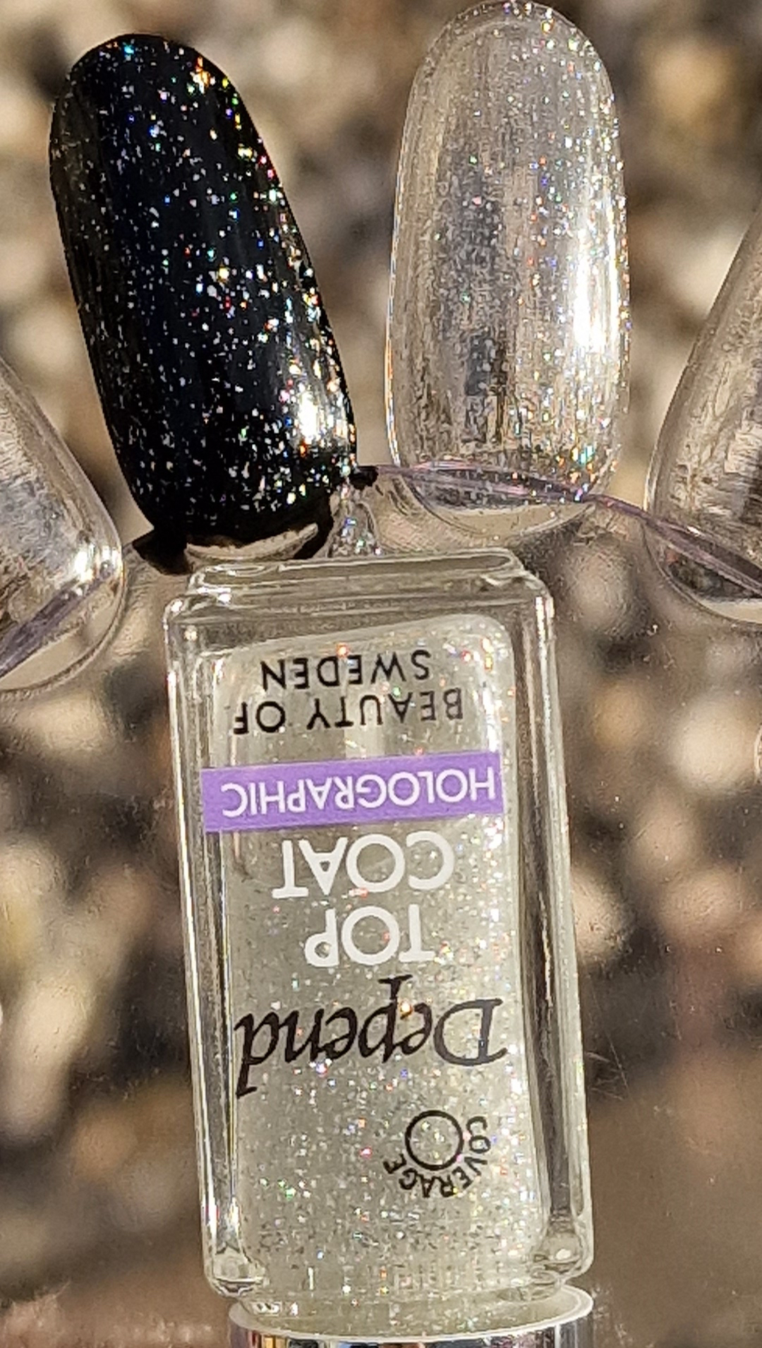 Holografiskt top coat