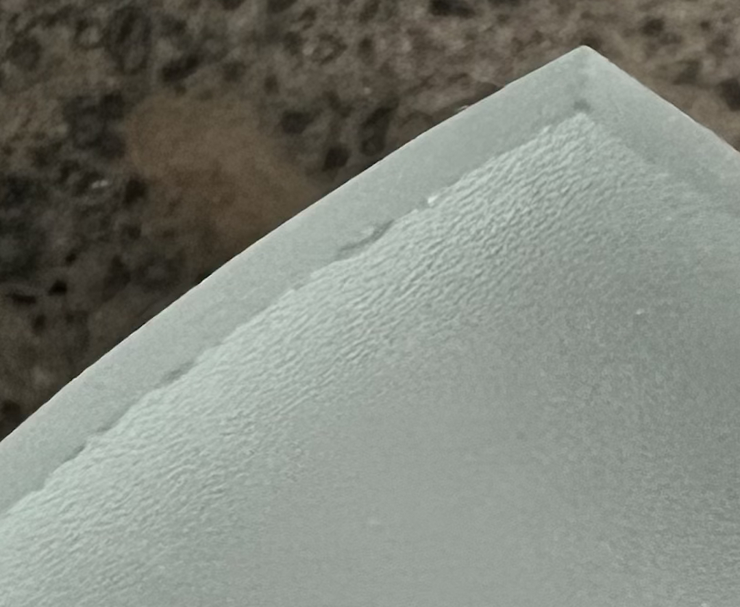 fotfil i glas fina sidan