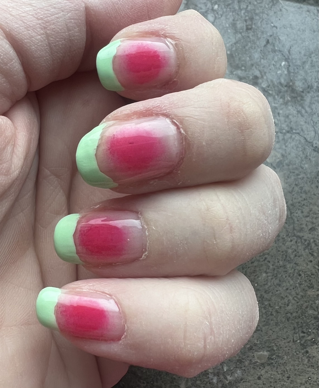 watermelon nails