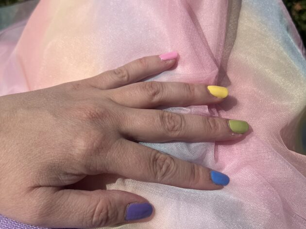 NOTD Pastellig skittles regnbåge