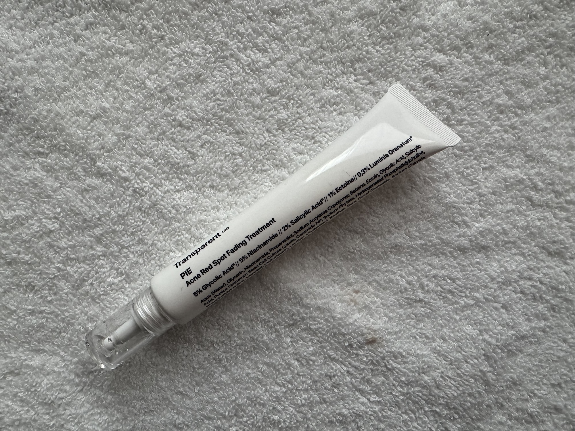 Transparent Lab PIE Acne Red Spot Fading Treatment.