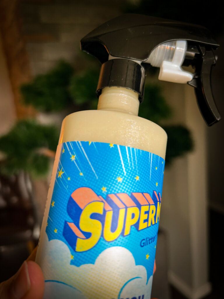 Lush Supermilk glitter spray