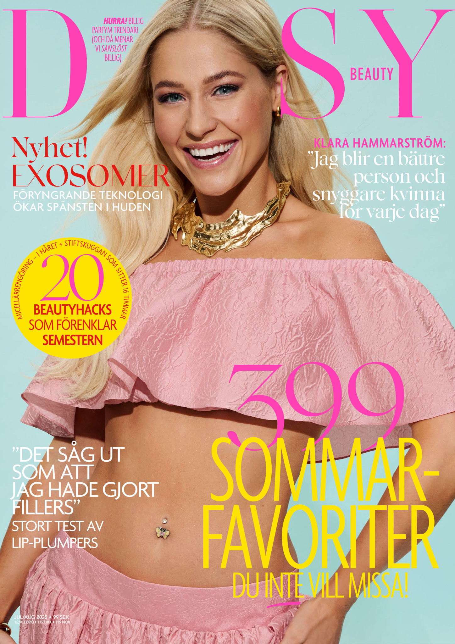 Omslag-DB2503 Omslaget till Daisy Beauty 3/2025 med Klara Hammaström